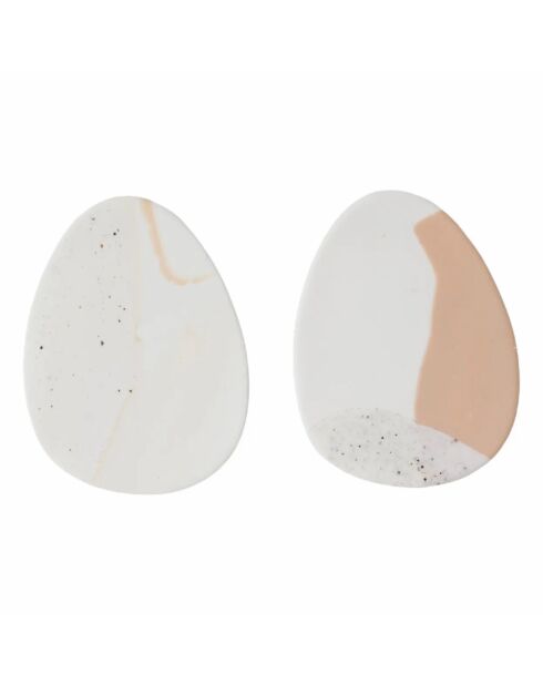 Boucles d’oreilles Nude Drop beiges