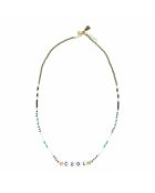 Collier en laiton plaqué or Cool vert