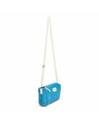 Blauwe opengewerkte Hanomy tas - 21x13x18