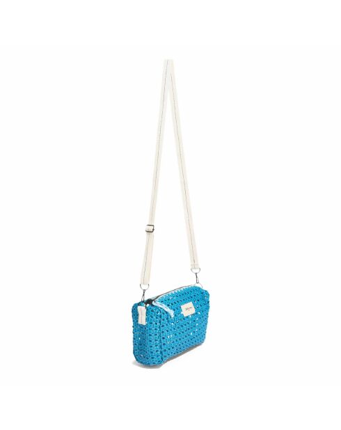 Blauwe opengewerkte Hanomy tas - 21x13x18