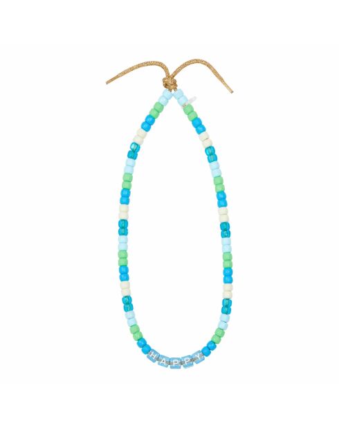 Collier Happy bleu