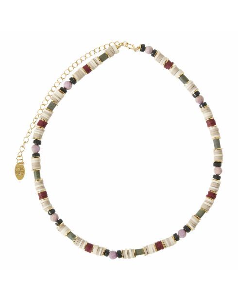 Collier en or Vadodara bordeaux