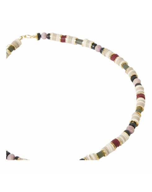 Collier en or Vadodara bordeaux