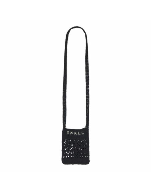 Sac en coton Vida noir - 20x14 cm