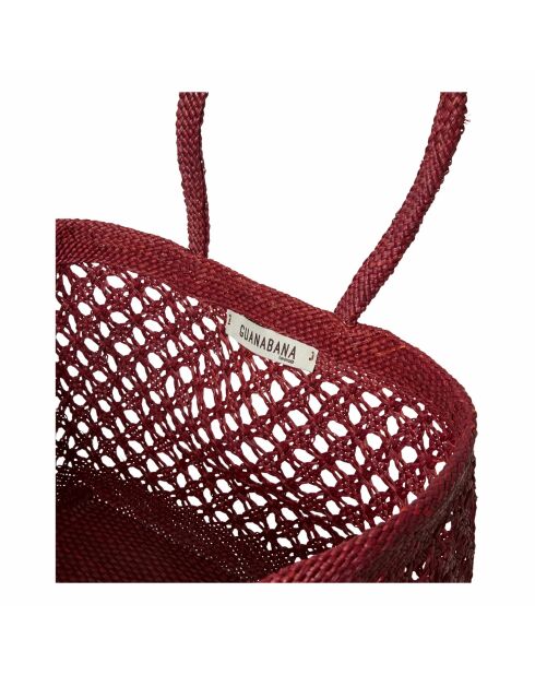 Panier Syros Iraca Moyen bordeaux