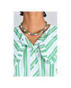 Collier en plaqué or Lina bleu
