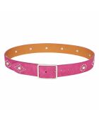 Cinturón de piel rosa fucsia N°10034