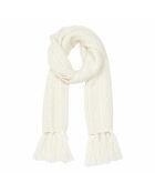 Bufanda Misti Baby de lana merino de alpaca color crudo