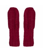 Guantes Pire Baby de lana merino de alpaca burdeos