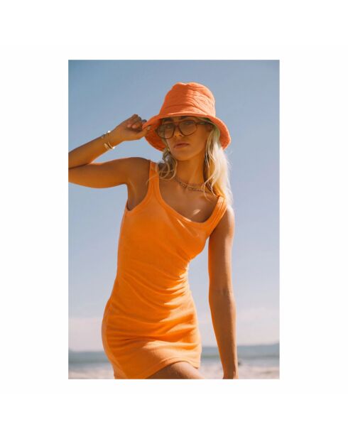 Terry Wave, de algodón, color naranja