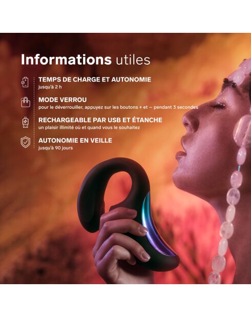 Vibromasseur pour Femme à Stimulation Triple, ENIGMA Double Sonic