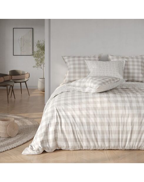 Parure 3 pièces - 1 Housse de couette + 2 taies d'oreiller Annie imprimées