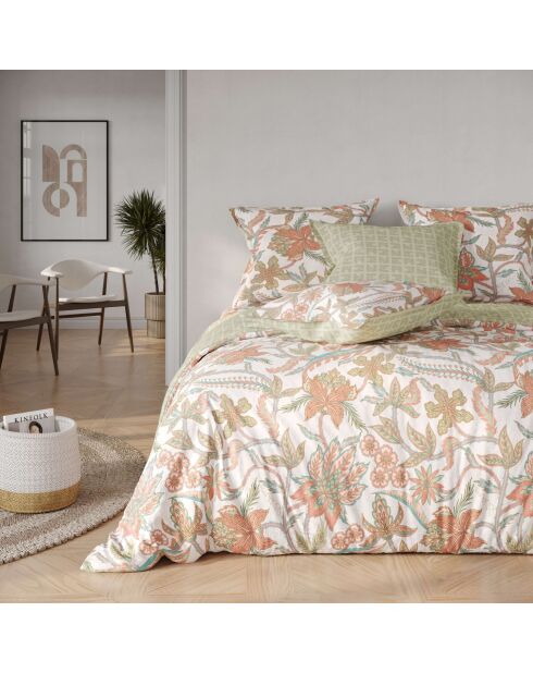 Parure 3 pièces - 1 Housse de couette + 2 taies d'oreiller Donna imprimées