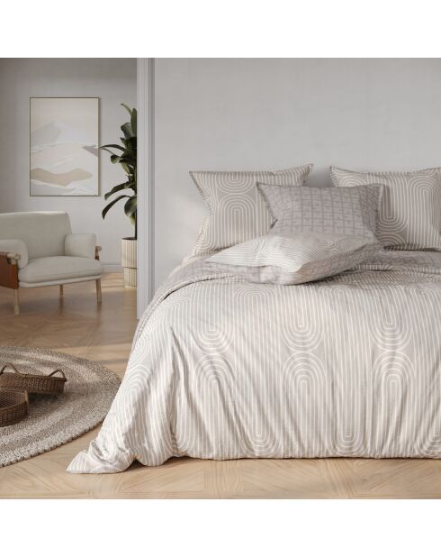 Parure 3 pièces - 1 Housse de couette + 2 taies d'oreiller Twiggy imprimées