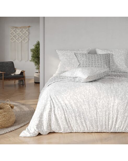 Parure 3 pièces - 1 Housse de couette + 2 taies d'oreiller Michel imprimées