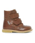 Stiefel Tex aus cognacfarbenem Leder mit Kratzfutter