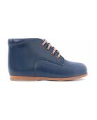 Bottines  en cuir à  lacets First bleues