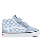 Baskets scratchs SK8-Mid Reissue Damier bleus clair