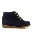 Stiefeletten Nioupi aus Veloursleder in Marineblau