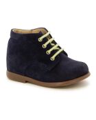 Stiefeletten Nioupi aus Veloursleder in Marineblau