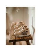 Baskets en cuir  Mousse zip Top x Smallable beiges