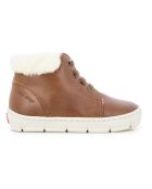 Baskets en cuir  fourrées Start Top zip camel
