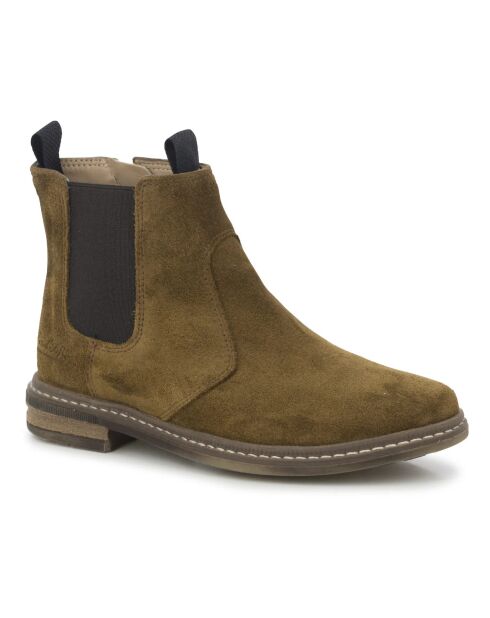 Chelsea en cuir Boots Brother Jod zip caramel
