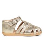 Sandalen Starter Diamond aus goldfarbenem Scratch-Leder