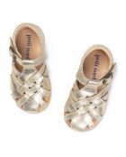 Sandalen Starter Diamond aus goldfarbenem Scratch-Leder