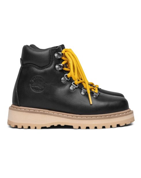 Boots  en cuir Roccia Vet fourrure noirs