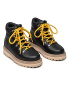 Boots  en cuir Roccia Vet fourrure noirs