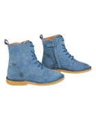 Bottines à  lacets cuir Emi bleu ciel