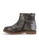 Trip Lotus Stiefel aus schokoladenfarbenem Leder mit Reißverschluss