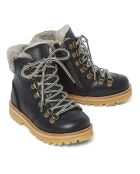 Boots en cuir fourrées Shearling Winter noirs