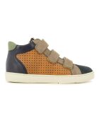 Baskets en cuir  scratchs Top Easy Clay camel