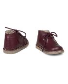 Botas de piel con forro de piel de ciruela y encaje de Desert Winter