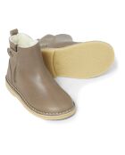 Botas Winston de piel forrada en color topo