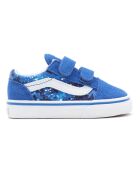 Baskets en cuir  scratchs Old Skool Galaxie bleus