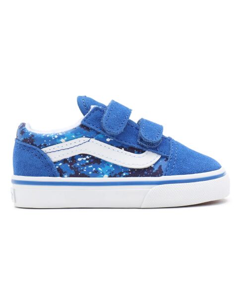 Baskets en cuir scratchs Old Skool Galaxie bleus