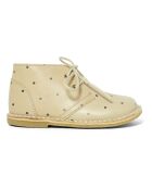 Beige leren veterlaarzen van Chaton