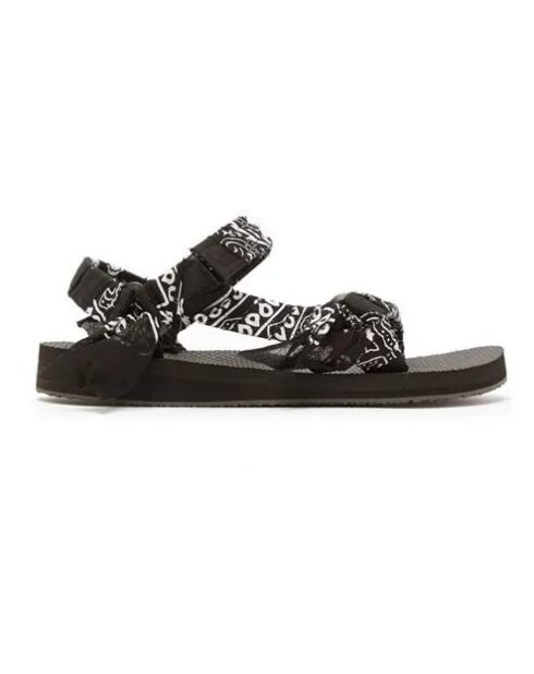 Trekky Bandana schwarze Pelzsandalen