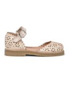 Sandales en cuir scratchs Ladida crème