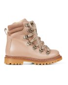 Boots  en cuir zip Tex rose pâle