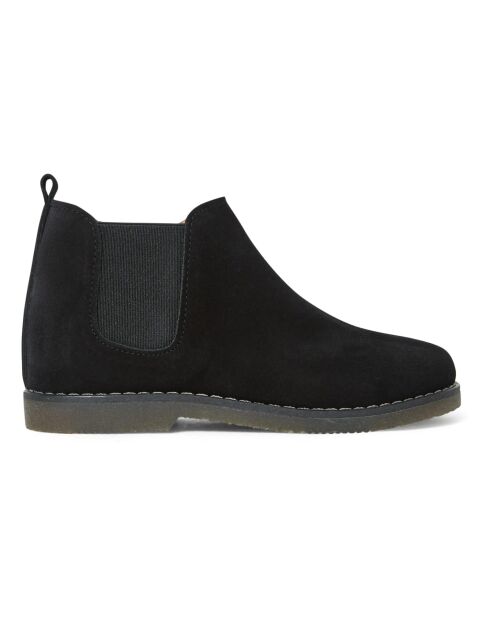 Chelsea Boots  en cuir suédé zip  noirs