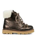 Boots en cuir fourrées Shearling Winter noirs