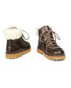 Boots en cuir fourrées Shearling Winter noirs