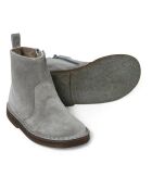 Boots  en cuir fourrées zip gris