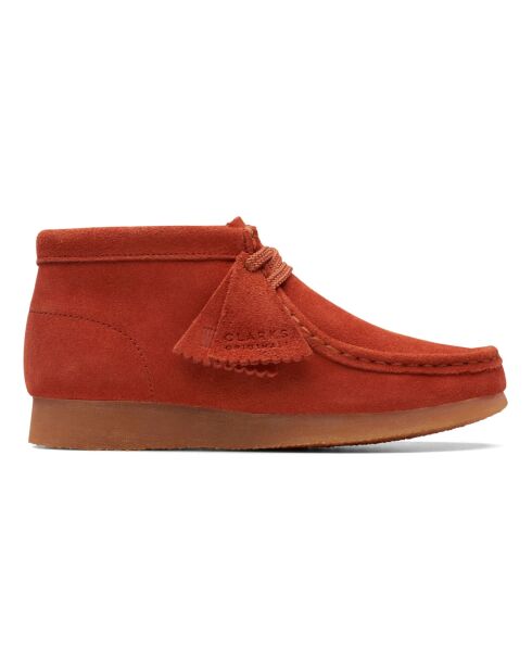 Wallabee Boot roestige leren laarzen met veters