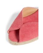 Espadrilles en coton Bilina corail - Talon 6 cm