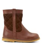 Bottes en cuir  zip Lorride marron